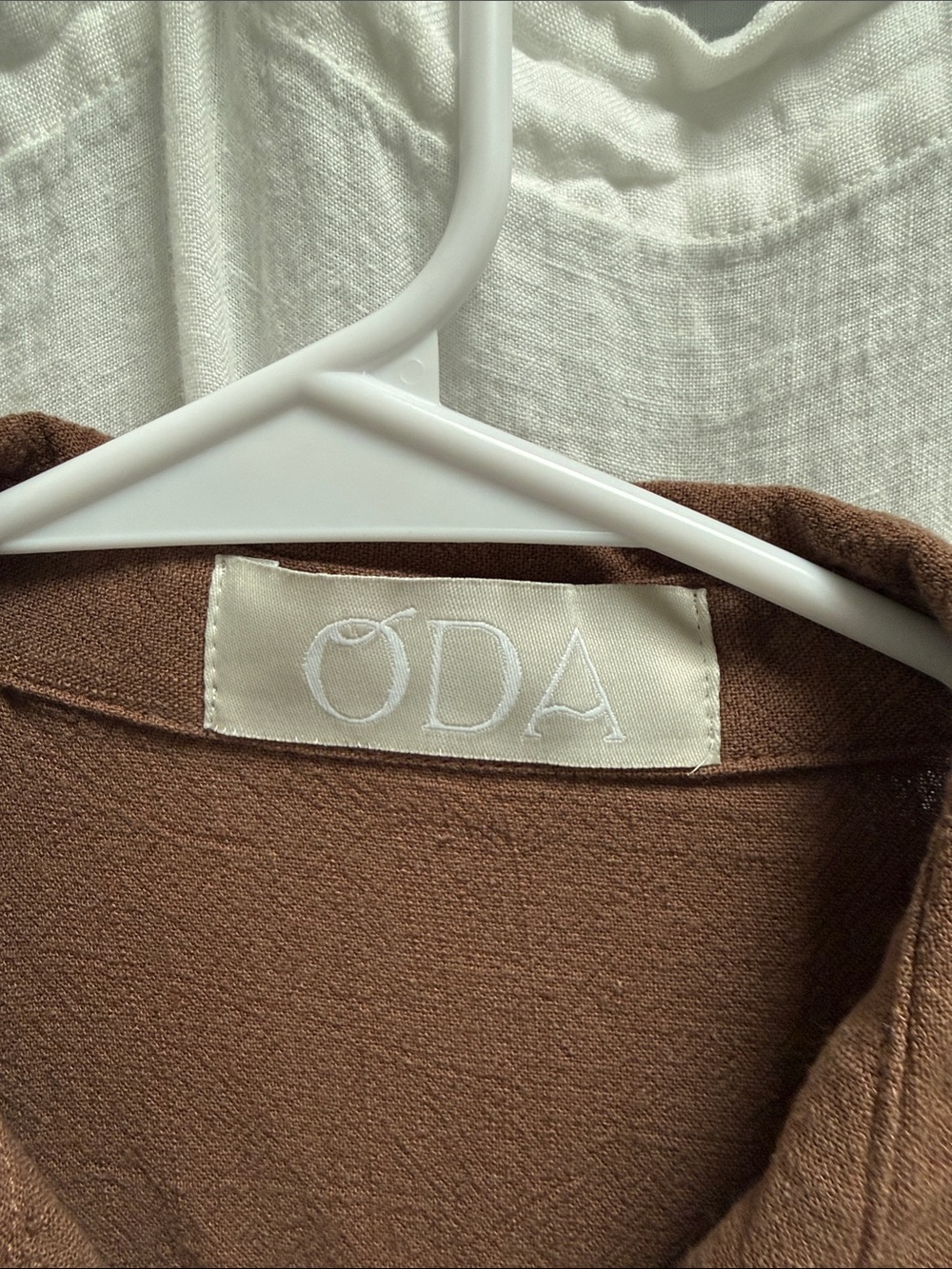 Two-Piece Relaxed Shirt and Wide-Leg Set in Brown - Picture 2 of 2